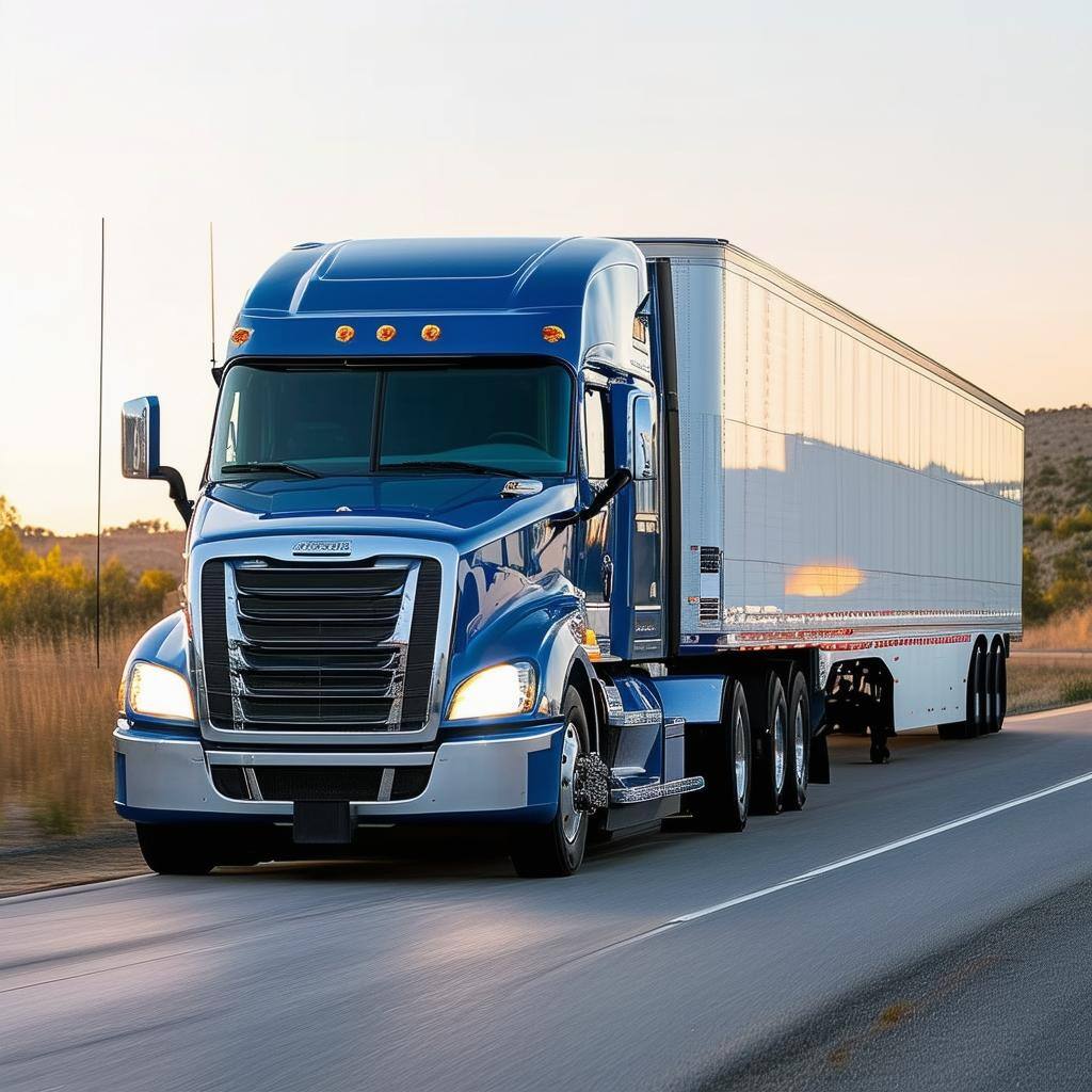 Class 8 Truck with Trailer